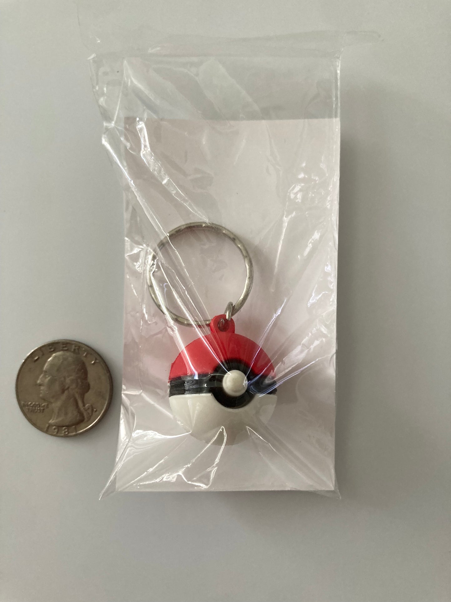Plain PokéBall Keychain